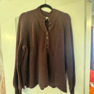 Madewell Deep Burgundy Knit Sweater